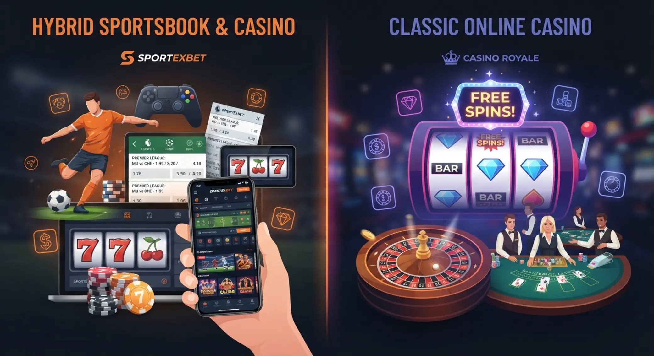 Porównanie profilu GGBet i NV Casino