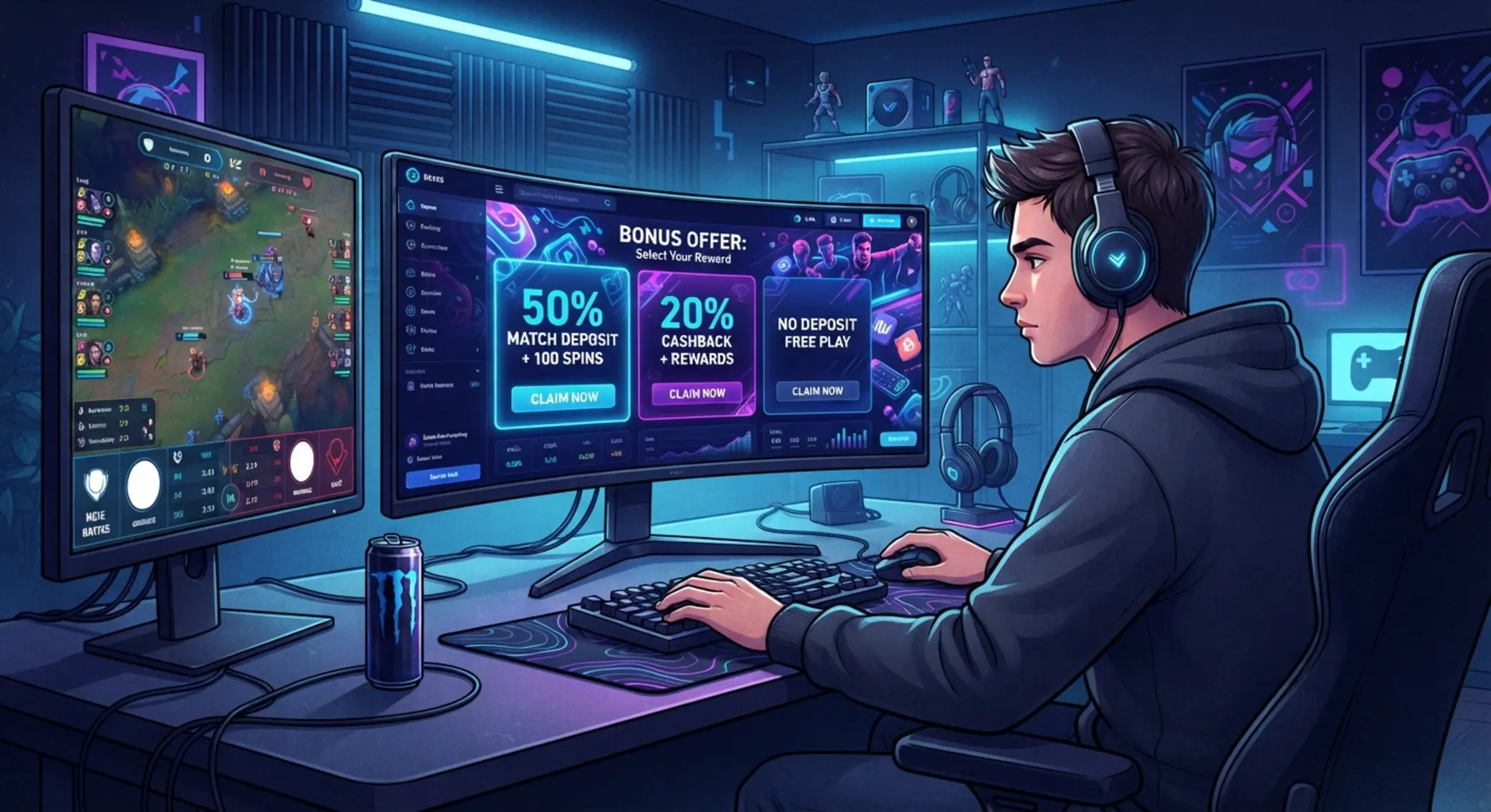 Wybór bonusu GGBet Gracz online analizujący bonus GGBet